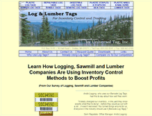Tablet Screenshot of logandlumbertags.com